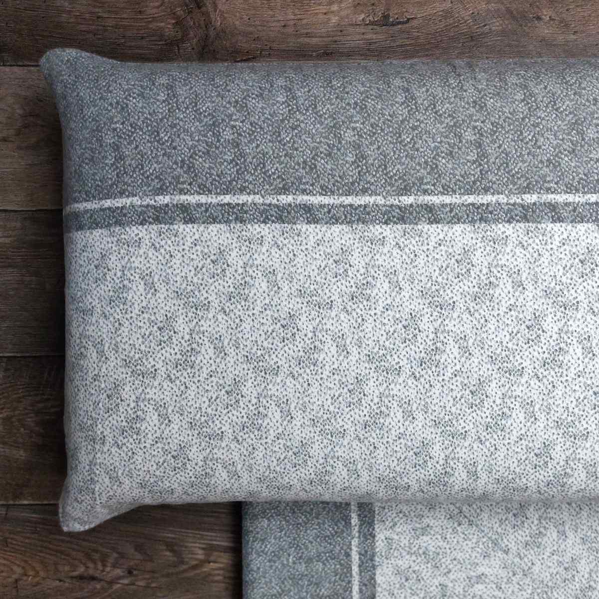 Completo Lenzuola in Flanella Matrimoniale - F105 (Grigio)