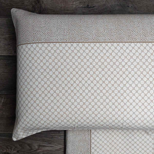 Completo Lenzuola in Flanella Matrimoniale - F107 (Beige)
