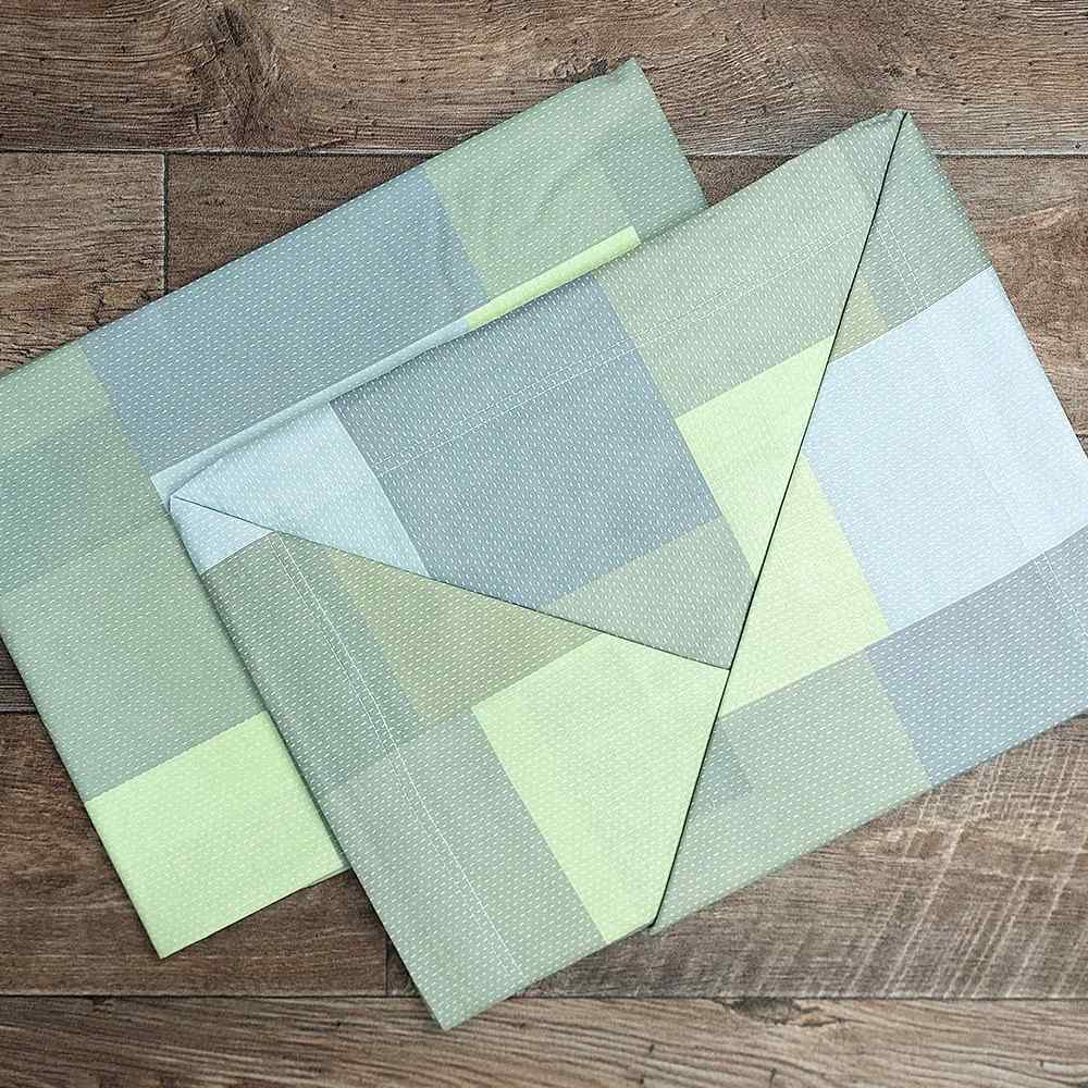 Completo lenzuola in Cotone dimensioni varie - M154 (Verde)