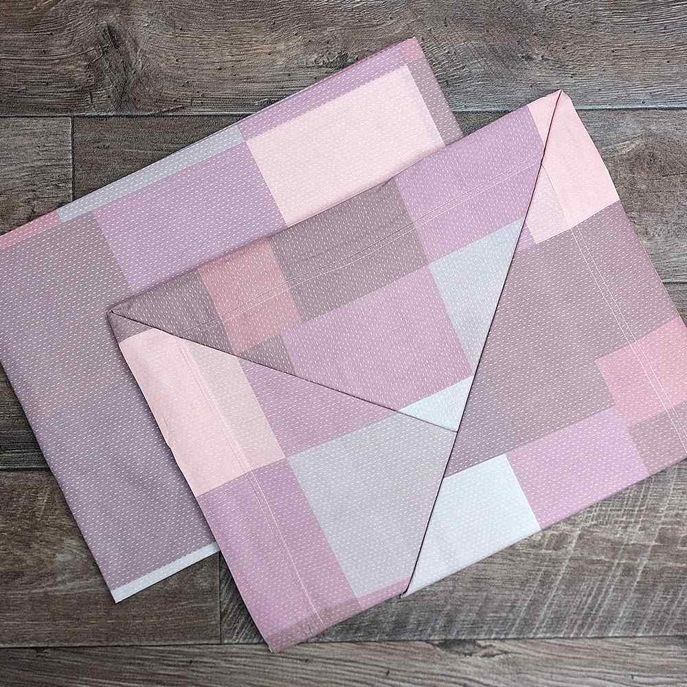 Completo lenzuola in Cotone dimensioni varie - M154 (Rosa)