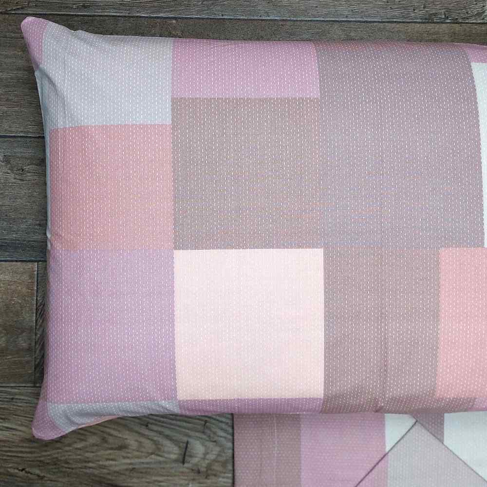 Completo lenzuola in Cotone dimensioni varie - M154 (Rosa)
