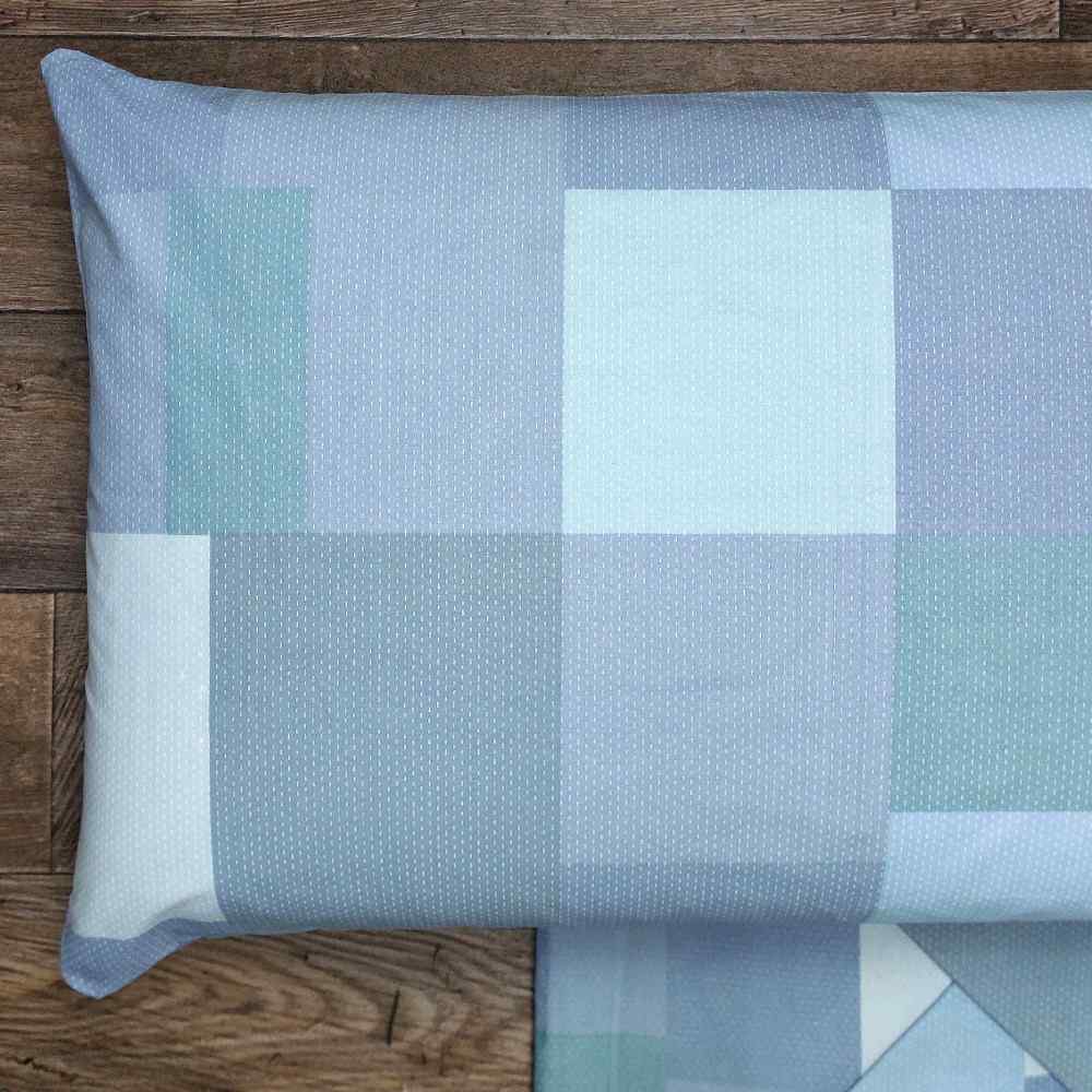 Completo lenzuola in Cotone dimensioni varie - M154 (Azzurro)