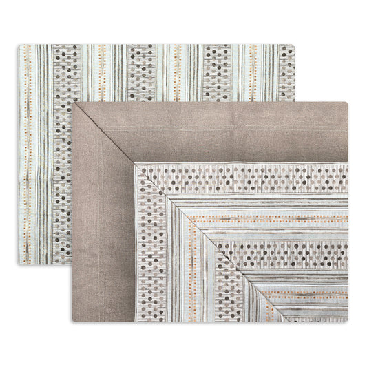 Completo lenzuola in Puro Cotone Singolo - M173 (Tortora)
