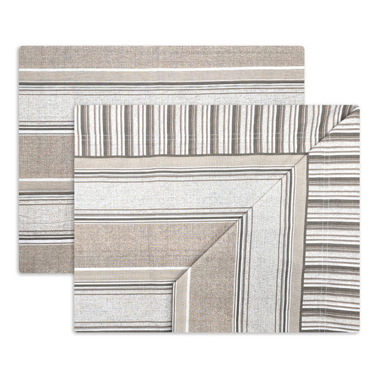 Completo lenzuola in Puro Cotone Singolo - M175 (Tortora)
