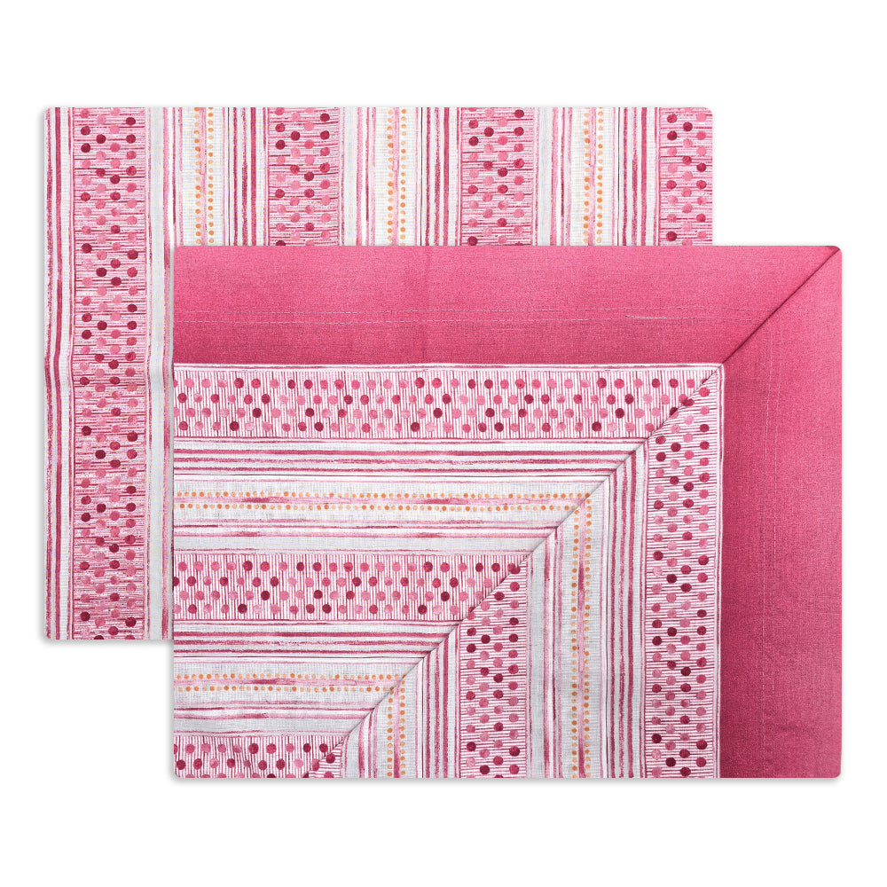 Completo lenzuola in Puro Cotone Singolo - M173 (Rosa)