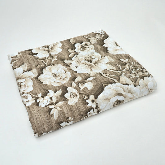 Telo Arredo Copritutto in Cotone 240x275 cm - Roses (Marrone)