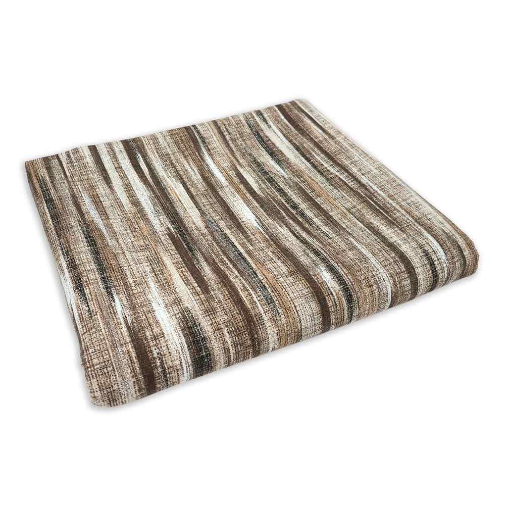 Telo Arredo Copritutto in Cotone 240x275 cm - Stripes (Marrone)