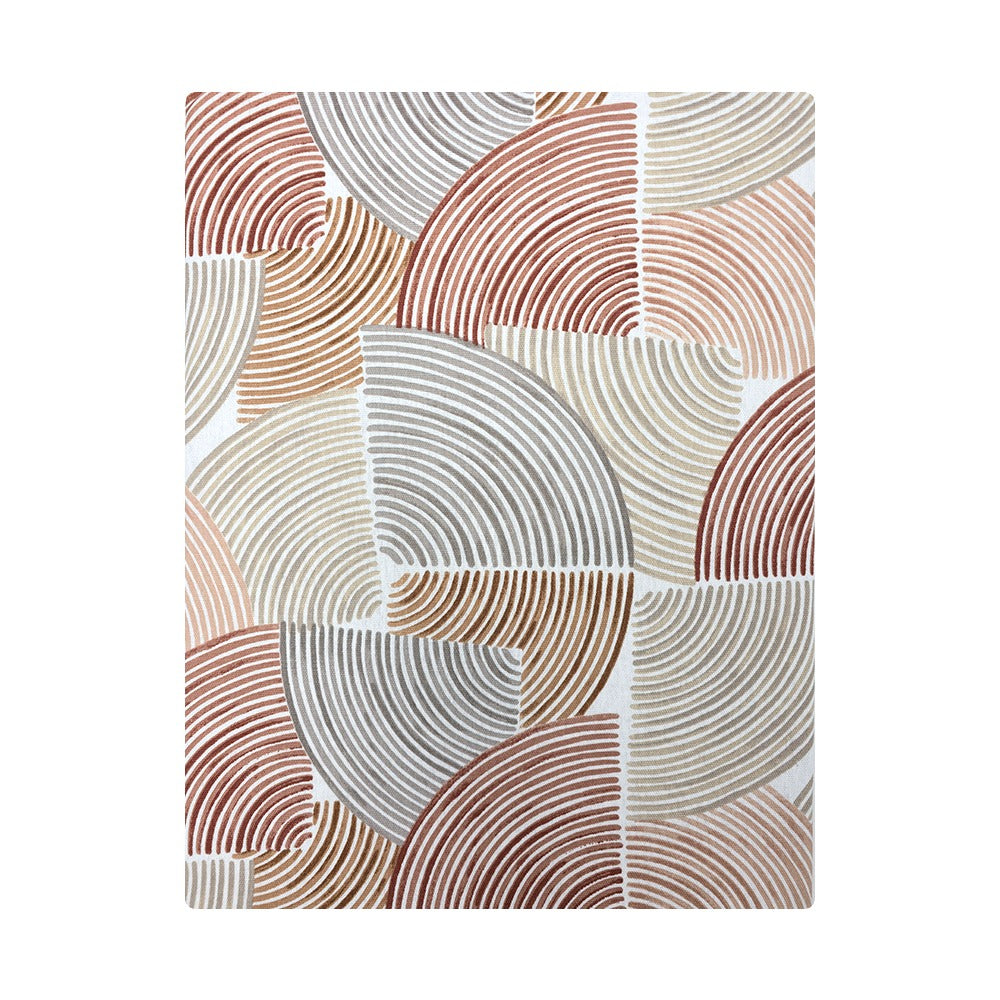 Tovaglia con Tovaglioli in 100% Cotone di Maestri Cotonieri- Simmetrie (Sabbia)