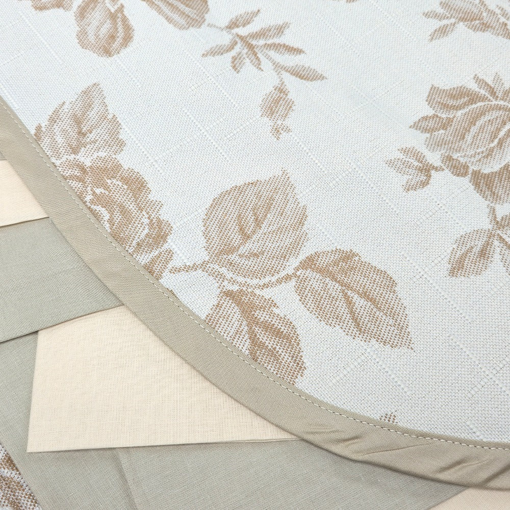 Tovaglia in Cotone con Tovaglioli Pierre Cardin - Tokyo (Beige)