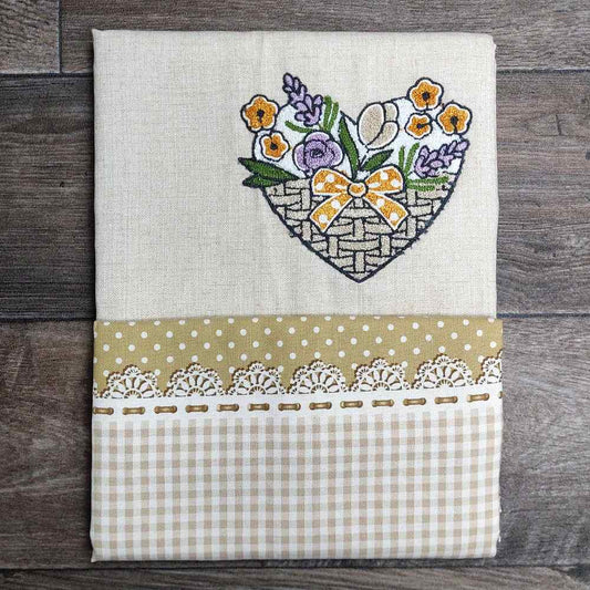 Tovaglia in Cotone con Ricamo x12 posti VINGI - Camilla 05