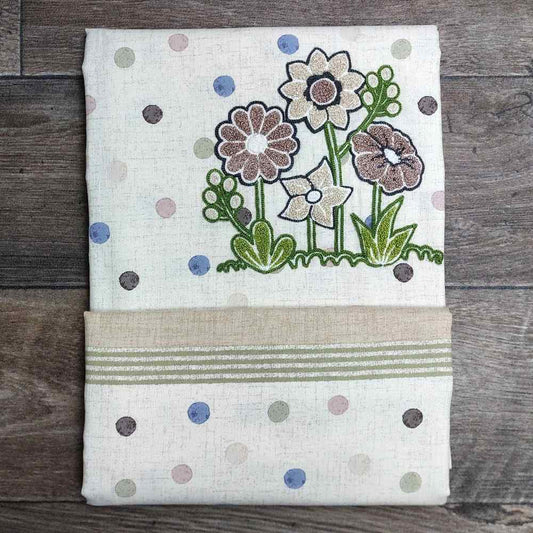 Tovaglia in Cotone con Ricamo x12 posti VINGI - Alessia 08