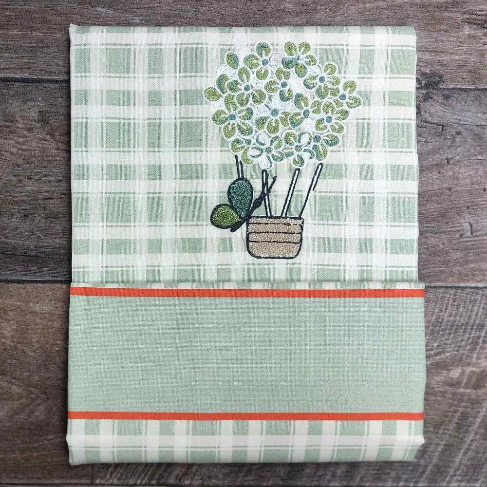 Tovaglia in Cotone con Ricamo x12 posti VINGI - Matilde 04