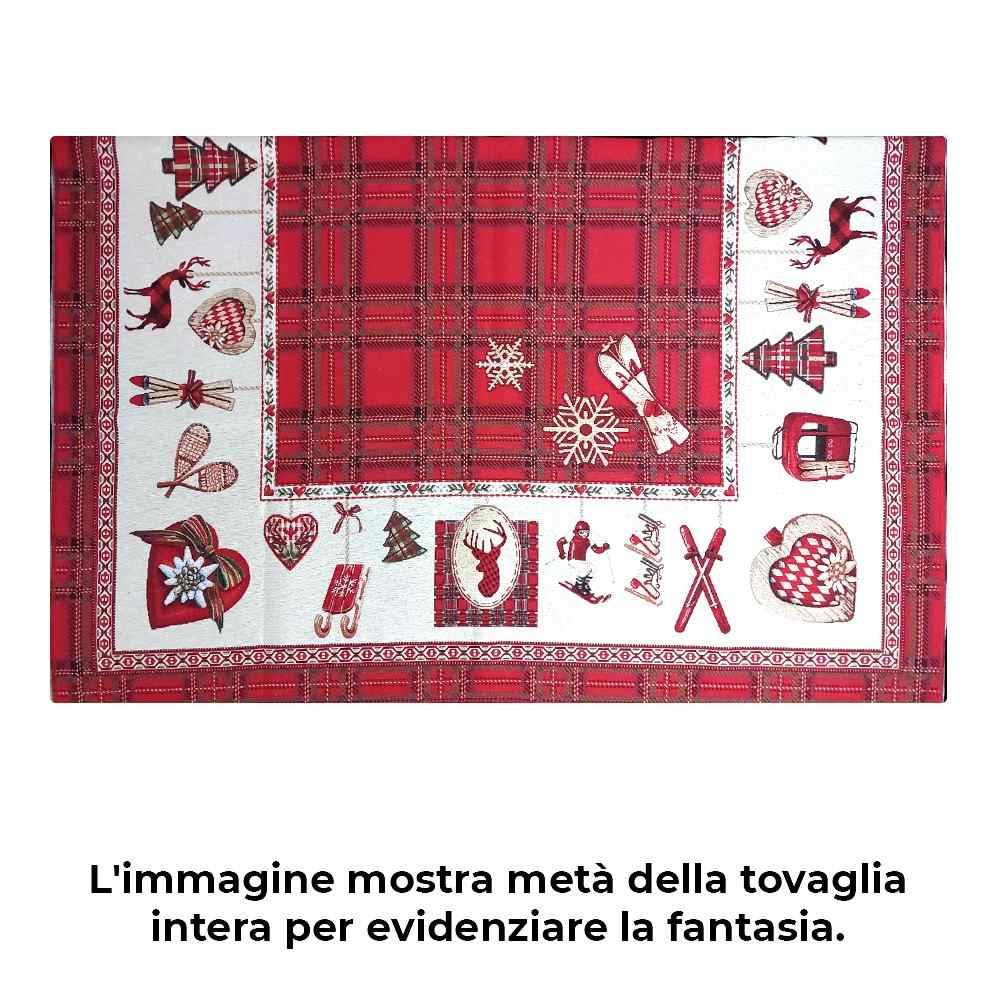 Tovaglia Natalizia in tessuto Gobelin Piazzato - Magia