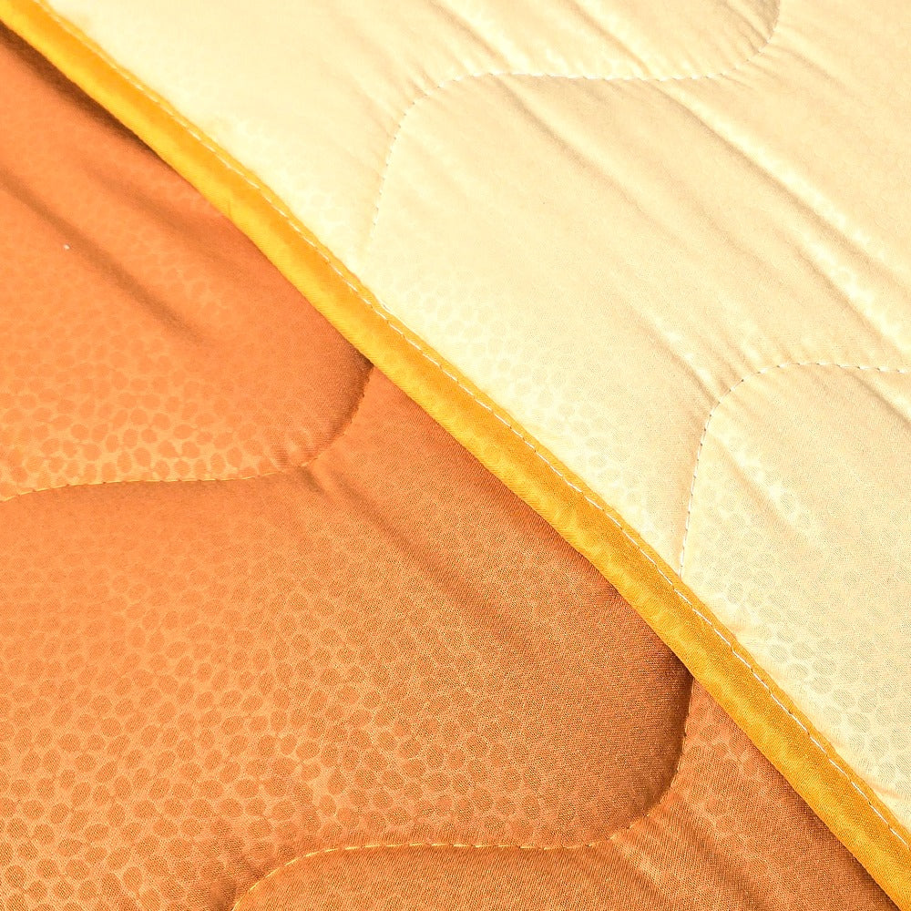 Trapunta Invernale Tinta Unita Double Face in Morbida Microfibra - Oro