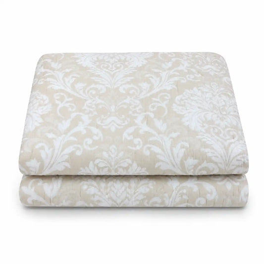 Copriletto jacquard con leggera Imbottitura Double-Face - Palermo (Panna)