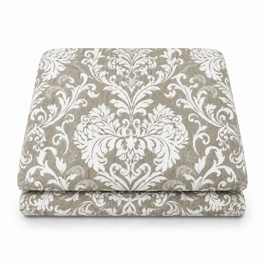 Copriletto jacquard con leggera Imbottitura Double-Face - Palermo (Tortora)
