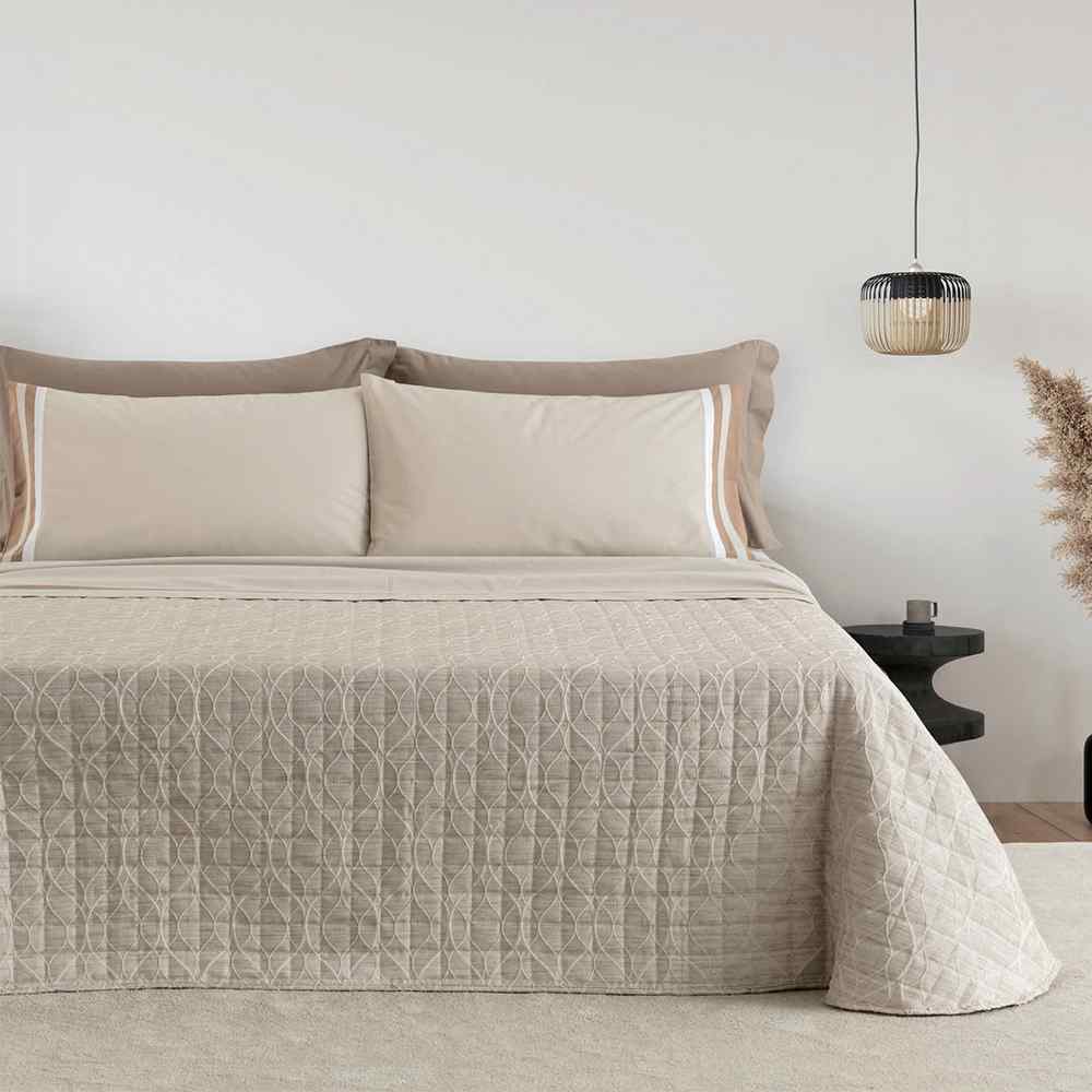 Trapuntino Jacquard Essenza di Linea Oro - Beige