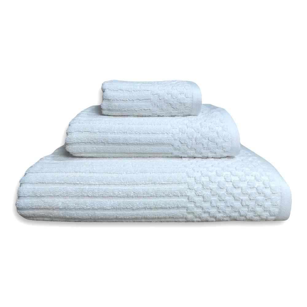 Set Asciugamani 3 Pezzi (Viso + Ospite + Telo) in Spugna 600gr - Mia