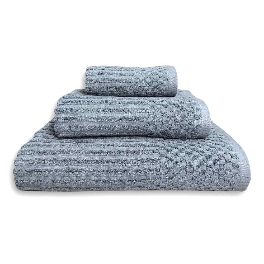 Set Asciugamani 3 Pezzi (Viso + Ospite + Telo) in Spugna 600gr - Mia