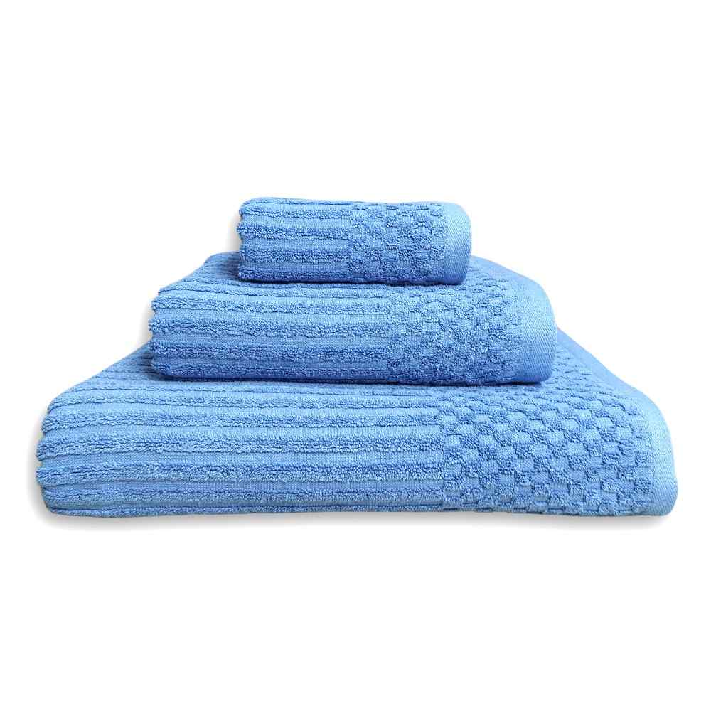 Set Asciugamani 3 Pezzi (Viso + Ospite + Telo) in Spugna 600gr - Mia